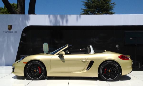 Porsche's tweet image. The new 2013 Porsche Boxster at The Quail, A Motorsports Gathering: