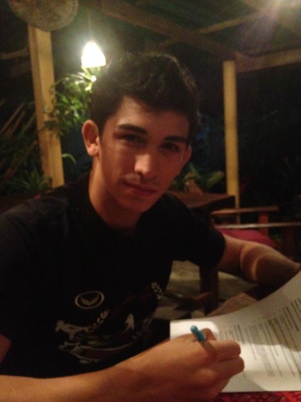 Antoine Pinto: lightweight, 21, 8-year pro and stands 6'1.  106 career wins, 69 by KO and WMC &amp; WPMF World Champion