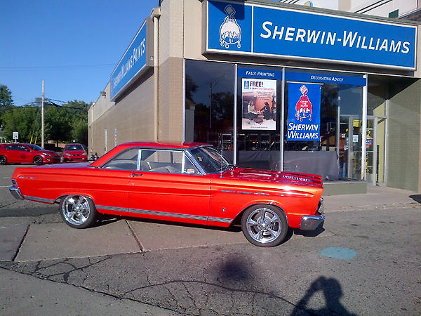 PlanetColorCP's tweet image. At Woodward Ave #DreamCruise (@OfficialWDC)... how 'bout a ride in this '65 Mercury Comet (painted with #PlanetColor)?