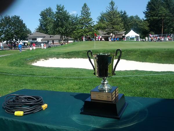 The trophy at 18. Out in the sun after 21 years.