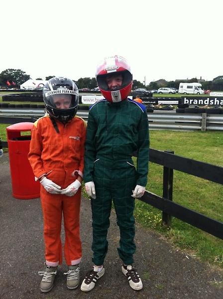 bayleyuk's tweet photo. The Bayley racing siblings at Brands go-karting #maddybayley http://t.co/JG80VdqL