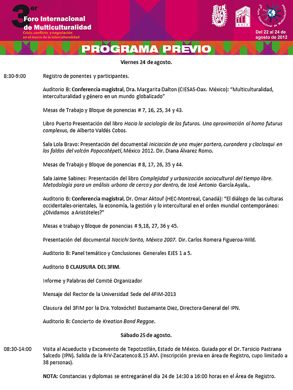 VIERNES 24 DE AGOSTO