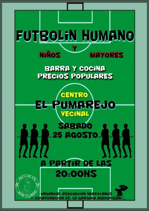 Comenzamos la semana recordandoles el FUTBOLIN HUMANO y comida popular. ES POR UNA BUENA CAUSA