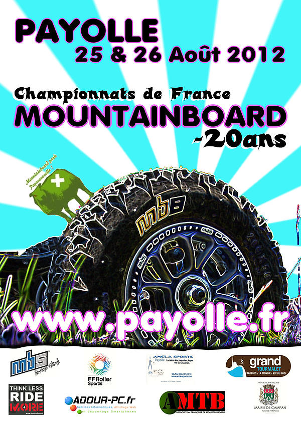 ADOURPC's tweet image. Championnats de France de MOUNTAINBOARD à Payolle (65) le week-end du 25 &amp;amp; 26 Août prochain!!