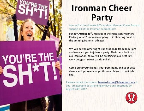 YLWCommunity's tweet photo. Frankie says relax... We say cheer! Come cheer on all of the Ironman athletes this weekend! http://t.co/hCy4pHeG