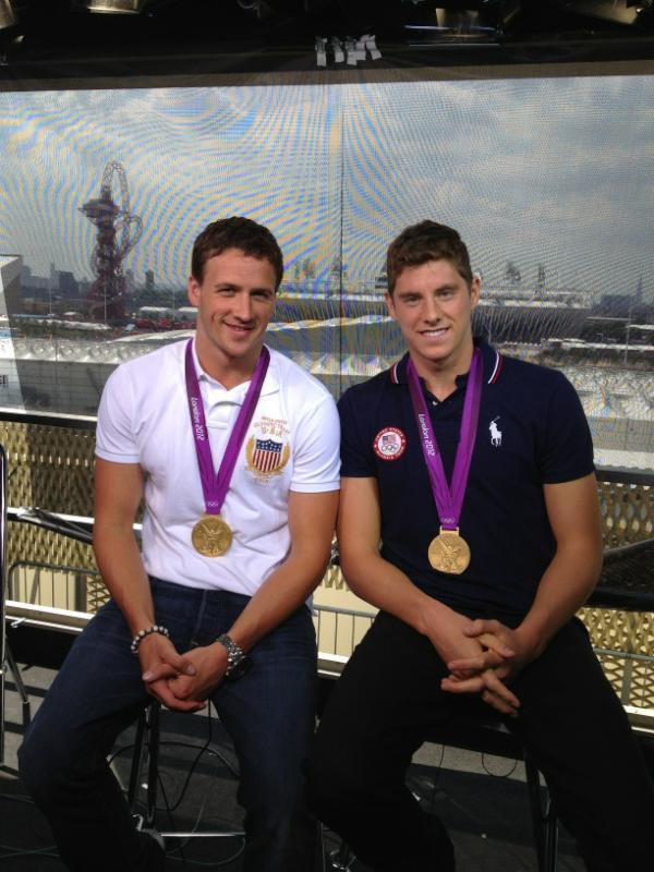 USANA_RESET's tweet photo. Team USANA's Conor Dwyer was showing off his London 2012 gold medal on Good Morning America. Ryan Lochte &amp; Conor: http://t.co/wH2yhyb2
