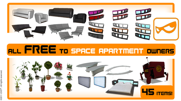 Ps3partycrew's tweet photo. @PSTALENT Fyi, @ all new Loot Space Apt owners you get these free items at PlayStation Store in pshome.. http://t.co/0FkZycm8