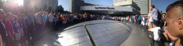 r8r's tweet image. The #drupalConMunich group photo in the making