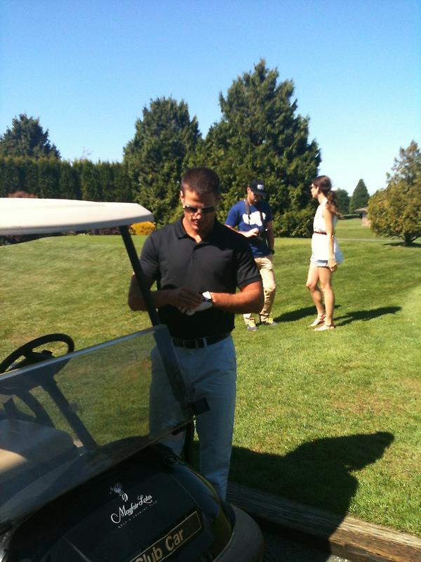 "<a href="/MartinvandenH/">Martin van den Hemel</a>: #kbieksa3 about to tee off in #richmondbc at charity fundraiser. " awesome!