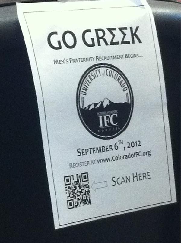 ZBT_CU's tweet photo. Look what we found around campus. 
#CUGreeks http://t.co/uqpNfFfo