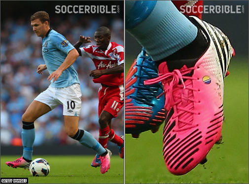 SoccerBible on "Global boot spotting now. @EdDzeko wearing adidas Predator LZ DB boots http://t.co/lwNTVNNZ" / X