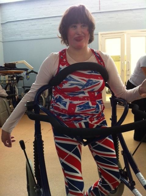 Our client K.B showing her pride and support for our athletes! #GoParalympicsGB!