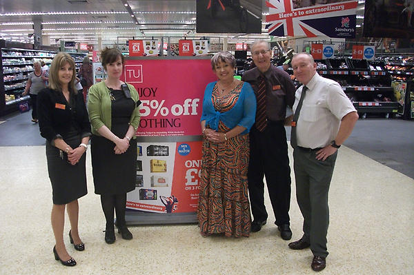 Karen Lumley MP with the team at Sainsbury's in Redditch. Important to support our Town's employers