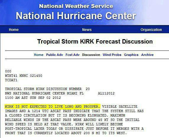 ReedTimmerUSA's tweet image. A little humor from the NHC hahahah #weatherhumor