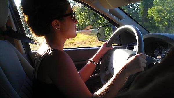 Jarradconley23's tweet photo. Hands at 10 and 2. @jackielopresti1  drives like such a grandmother http://t.co/2wGAWKQ6