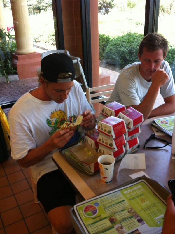 JohnsonWasThere's tweet photo. Big Mac Monday hangover suppresses regular hangover or adds to it? @dbaliani456 #doingscientificexperiment #worldpeace http://t.co/Ra0kjdKO