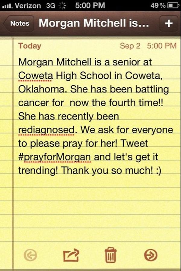 a_wray44's tweet image. #prayforMorgan Help us out &amp;amp; show Morgan support please! @VBGirlProbz