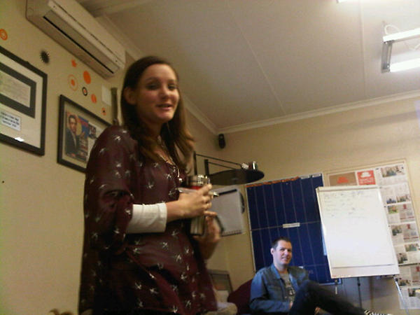 jono_dicks's tweet image. @polkatoinjch In the 'hot seat' at the @SVillage staff meeting #CookieGirl #ExcelMachine