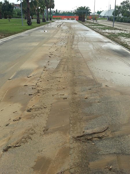 The road track, they close the track and now this.