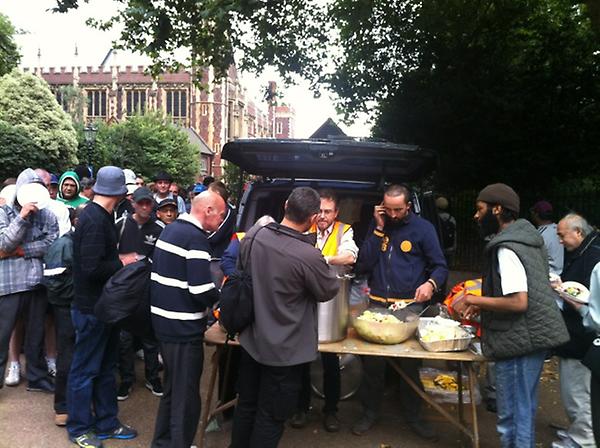 Feeding at Lincoln's Inn Fields