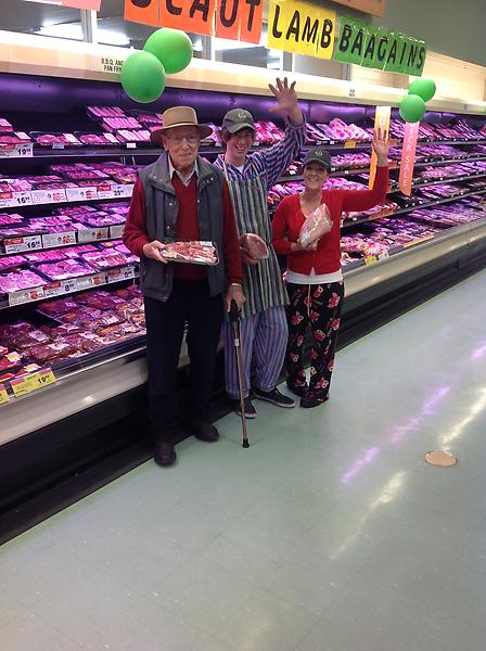 lowery1982's tweet photo. @mgbalkwill @EllulDellul PJ dress up day raising money for WCFFK Appeal and selling some lamb for less http://t.co/LeGlU8cE