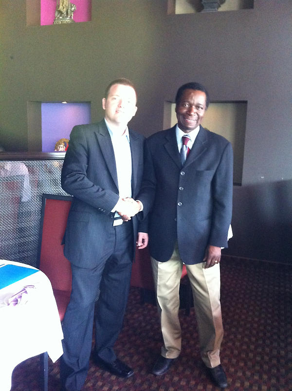 GlobalWindGroup's tweet image. Celebrating the signing of a partnership to bring renewable energy to Senegal Justin Phillips,GWG, Ibrahima Diallo,GPES