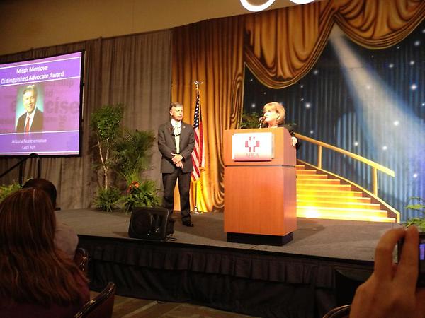 CecilAsh's tweet photo. It was my great honor today to receive the Mitch Menlove "Distinguished Advocate Award" from the AZ Health... http://t.co/v2vt4Ktu