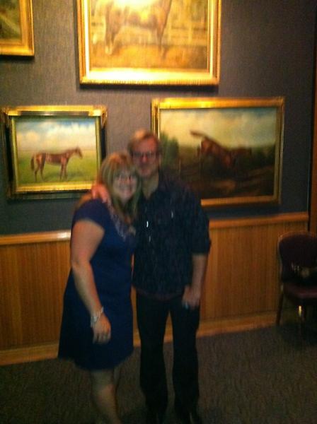 BBartosh's tweet photo. Julie with Phil Vassar in Nashville before his concert. http://t.co/5CVY010W