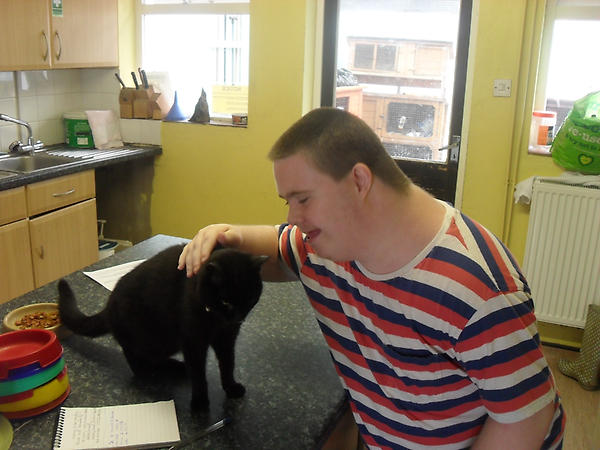We helped CH find work at St Francis animal shelter caring for abandoned pets-he's proving to be a great #volunteer!