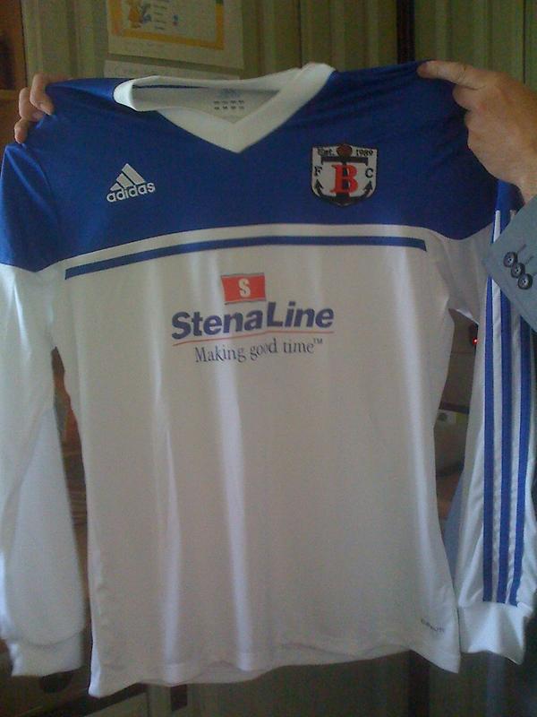 TBayUtdFC's tweet photo. Tbay Utd New Kit 2012/13 season! Sponsored by Stena Line! http://t.co/u58v4DxI
