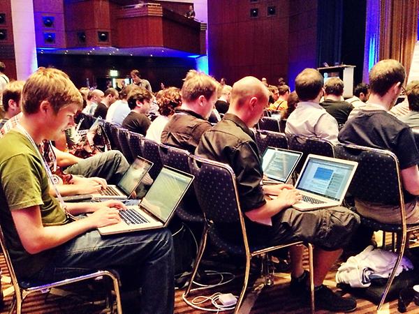 borisbaldinger's tweet image. This how it looks like at #DrupalCon generally... #drupalconmunich