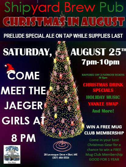 Christmas in August is finally upon us! Drop by tomorrow 7-10pm Live music, Prelude, and other X-mas goodies