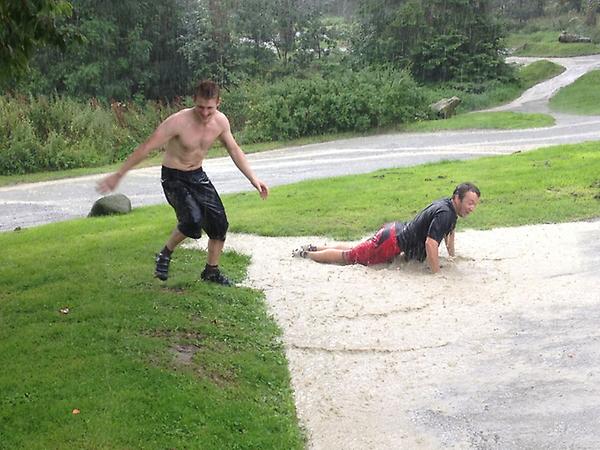 Mr_Hat_'s tweet image. Good times at Ludlow today #puddlefun @a_halpin @s_HYde611 @jjpow55 #29er