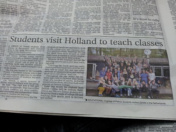 deltiondevon's tweet photo. In the paper of barnstaple http://t.co/xLBCAej4