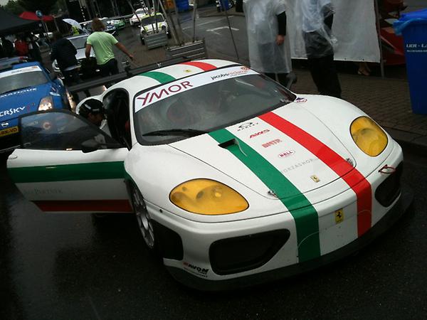CRR_Paddock's tweet photo. De bijzondere Ferrari 360 NGT gaat elk moment de baan op: http://t.co/jRk74iox