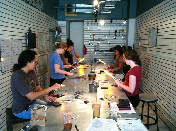 Check out the ladies rockin  the torch at Fiamma today!