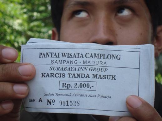 Blogger Plat Madura On Twitter Tiket Masuk Ke Wisata