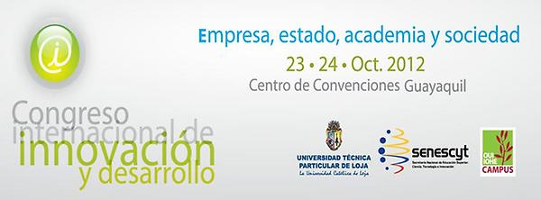 InnovaEcuador's tweet image. 23-24 de Octubre se realizará el Congreso Internacional de Innovación y Desarrollo @InnovaEcuador bit.ly/NxsQPD