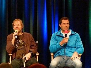 actorDanPayne's tweet image. On stage in Chicago Aug 16-19/12 with Alex Zahara for #creationcon. Had a blast! Love my blue @stormtechCanada jacket!