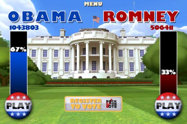 PlayVote's tweet image. Check out the latest VOTE!!! Clash Mob stats. Which candidate have you played with the most? #PlayVOTE