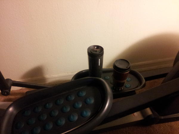 tanzabar's tweet photo. Glad to see our elliptical is being used as a coaster http://t.co/GVtKLt77