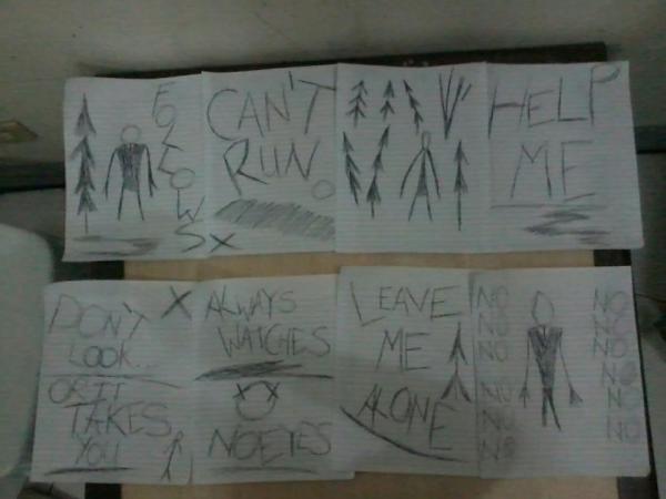 cuddlefucklarry's tweet image. #slenderman #8pages #behindyou #whenboredomstrikes