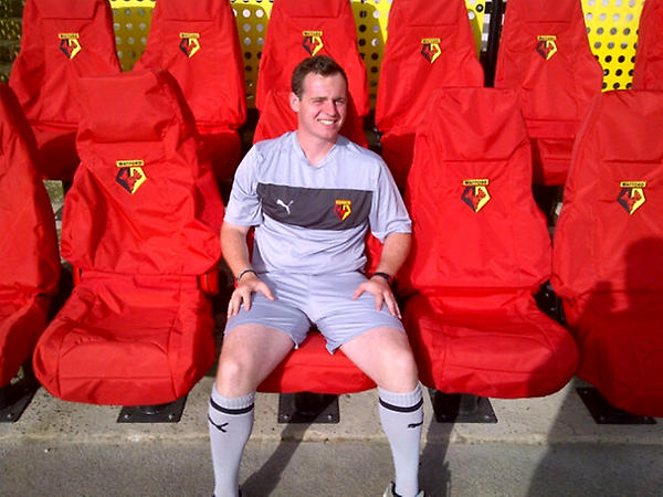 PegramBen's tweet image. Found my seat in the dugout! #nextmanager