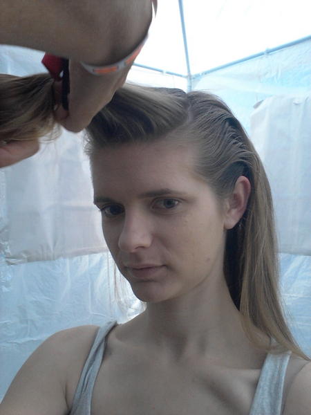 PipMarnie's tweet photo. @psephy I'm getting my hair and makeup done instead of attending todays tutorial! http://t.co/espK82Zm