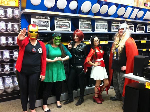 PeterK_JBaus's tweet photo. Come into @JBBankstown @JBHiFi and meet my Avengers. This Superhero team is here waiting to serve you...... http://t.co/NF7znqMf