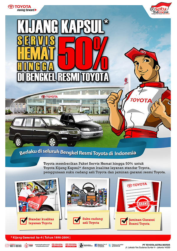 RT <a href="/ToyotaID/">Toyota Indonesia</a>: Senangnya punya Kijang Kapsul(1996-2004), hemat service hingga 50% bit.ly/promoKIJANG #PromoKijang "