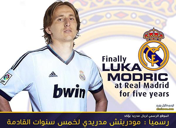 o_a501's tweet photo. Welcome Modric :) http://t.co/24yaZn8B