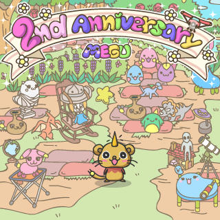1tamagon's tweet photo. たまごにかわってよもぎがツイート。『MEGUが発見されて2年なんだって。おめでた。2年目のおまつり中。わっしょい。』無料DL: http://t.co/ZT5AXCFr #MEGU_GAME http://t.co/G35UwVhG