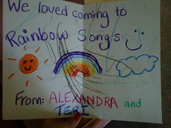 danicaleigh_'s tweet image. @RainbowSongs isn't this a BEAUTIFUL card?! #love #requestweek