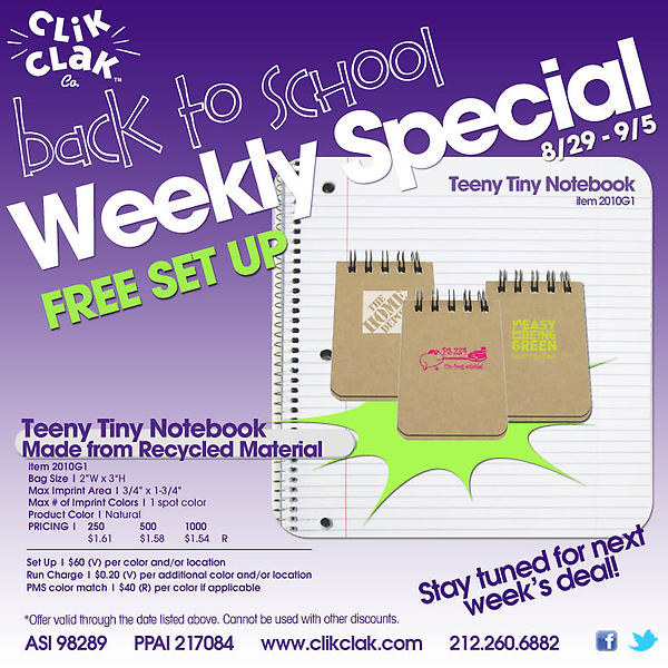 ClikClakCo's tweet photo. Special of the Week!!! #backtoschool 
http://t.co/IPzqFJSq http://t.co/3FnRxe1d